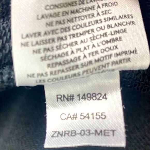 Zanerobe mens Black Flintlock Elongated Split Side Slit Oversized Hoodie US S - Picture 14 of 14